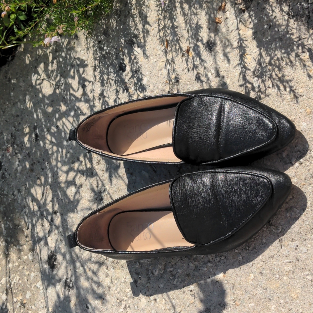 Franco Sarto Black Loafers